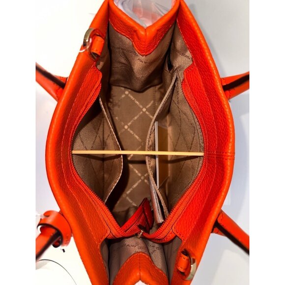 Michael Kors tote mirella small shopper top zip handbag crossbody poppy multi - Picture 10 of 11